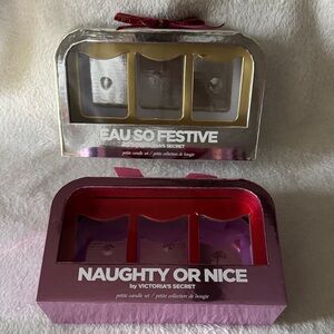 Victoria's Secret Festive Candle EMPTY box set  (2)
